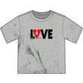 Youth LOVE Heart T-Shirt – Vintage Distressed Graphic Tee for Kids