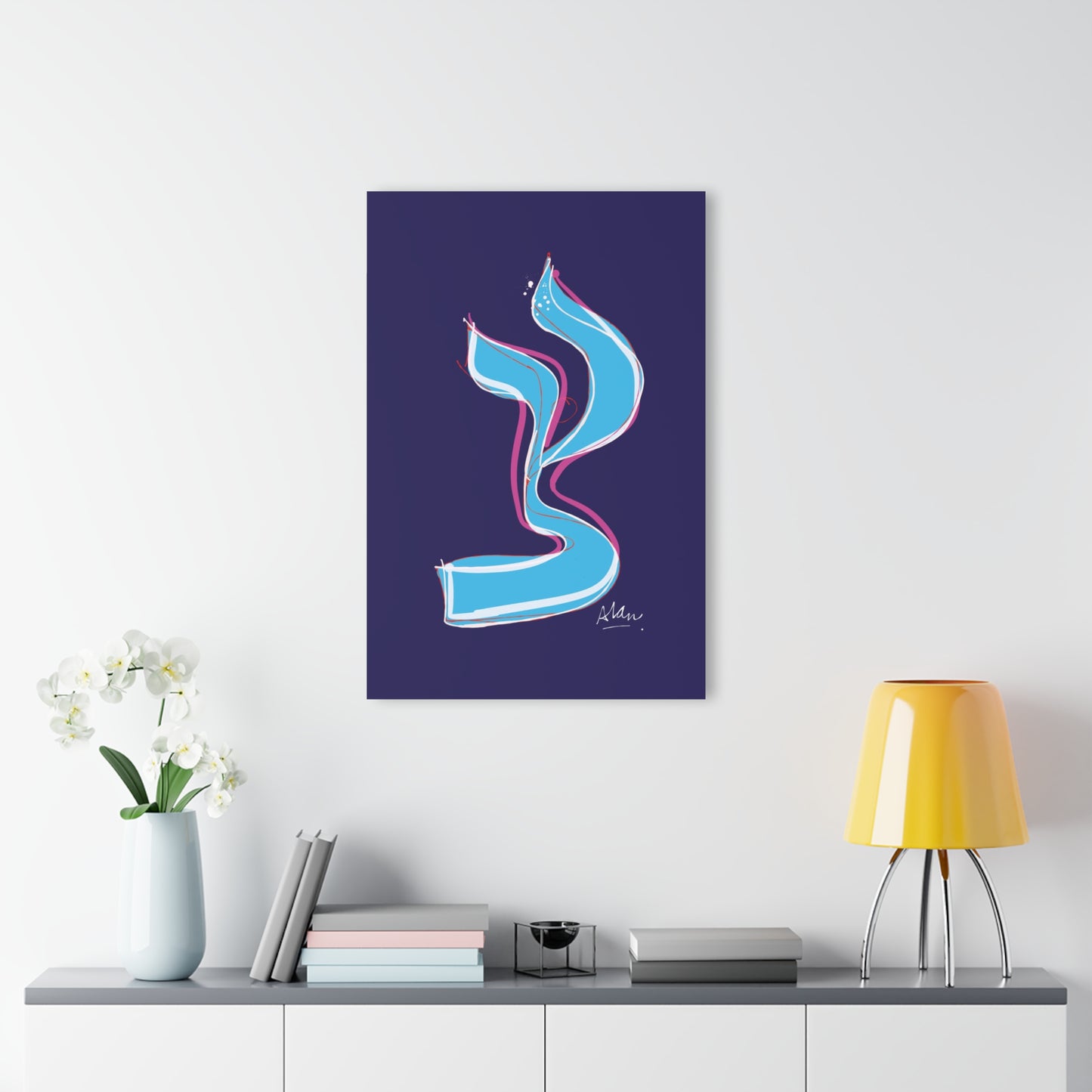 Tzadik — Modern Hebrew Mystical Art Print