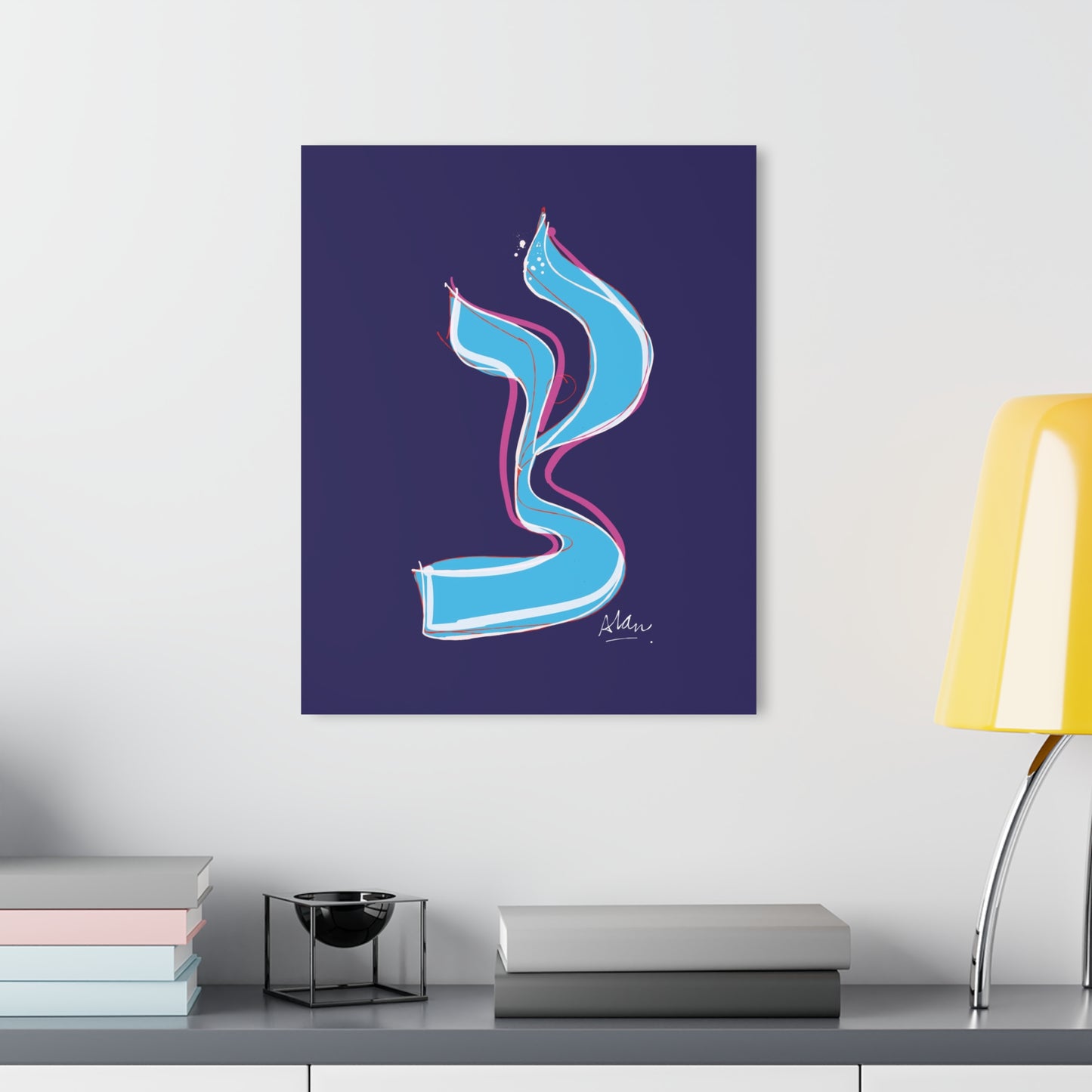 Tzadik — Modern Hebrew Mystical Art Print