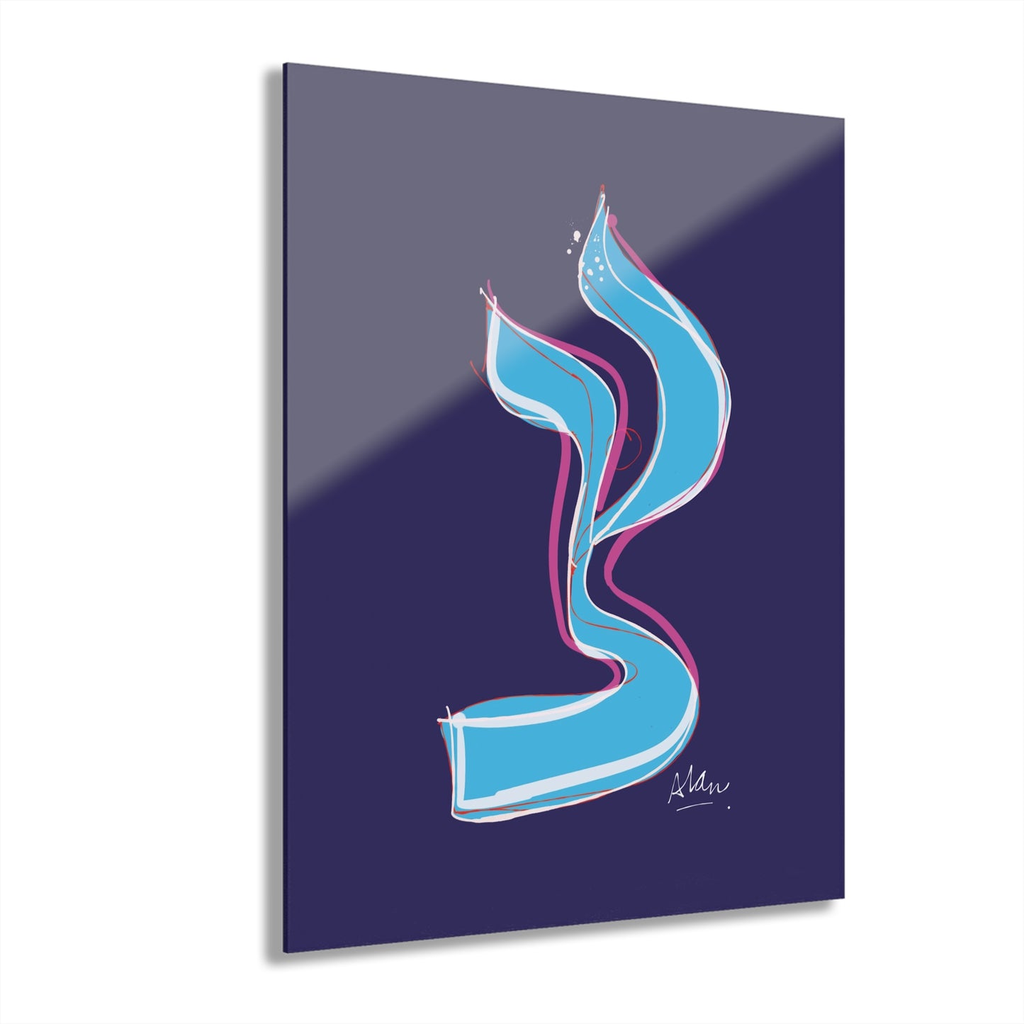 Tzadik — Modern Hebrew Mystical Art Print