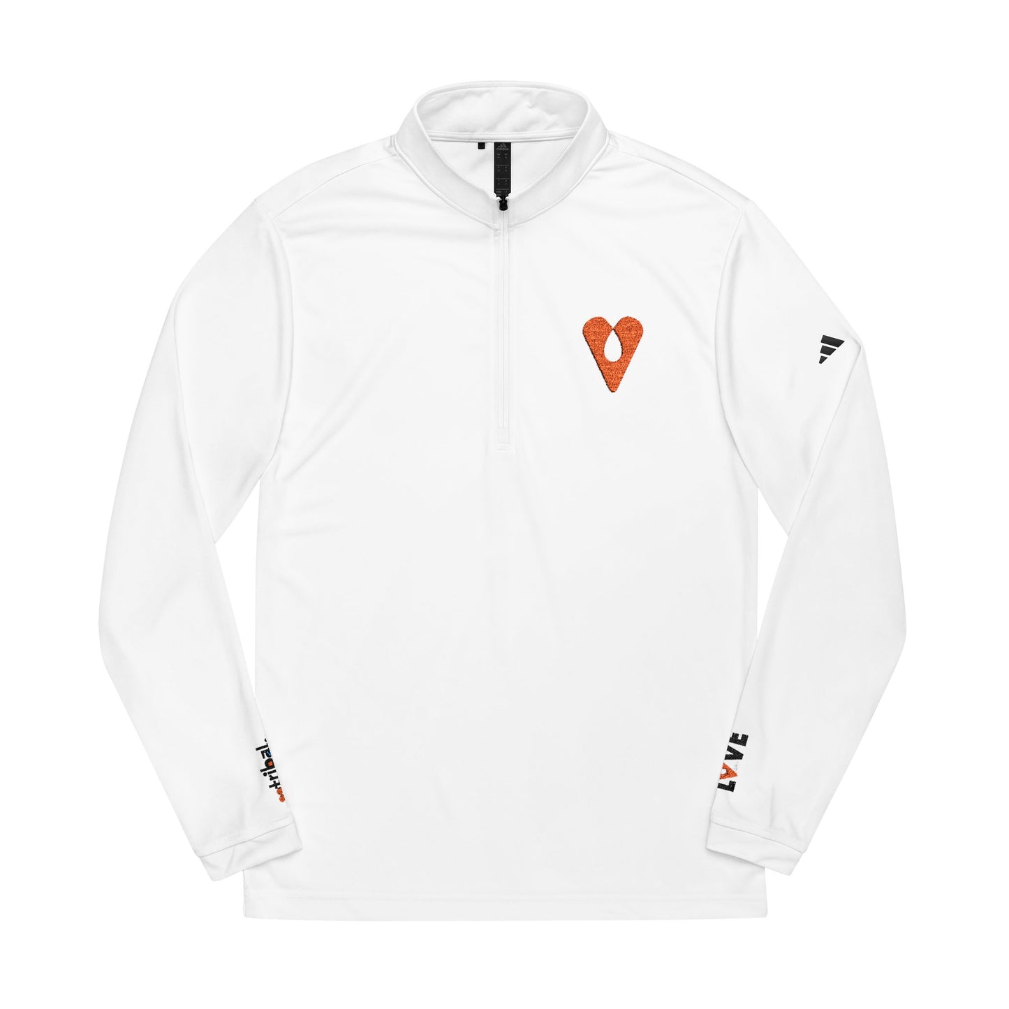 Adidas® Performance Quarter-Zip – LOVE Heart Design by Avraham Rafael