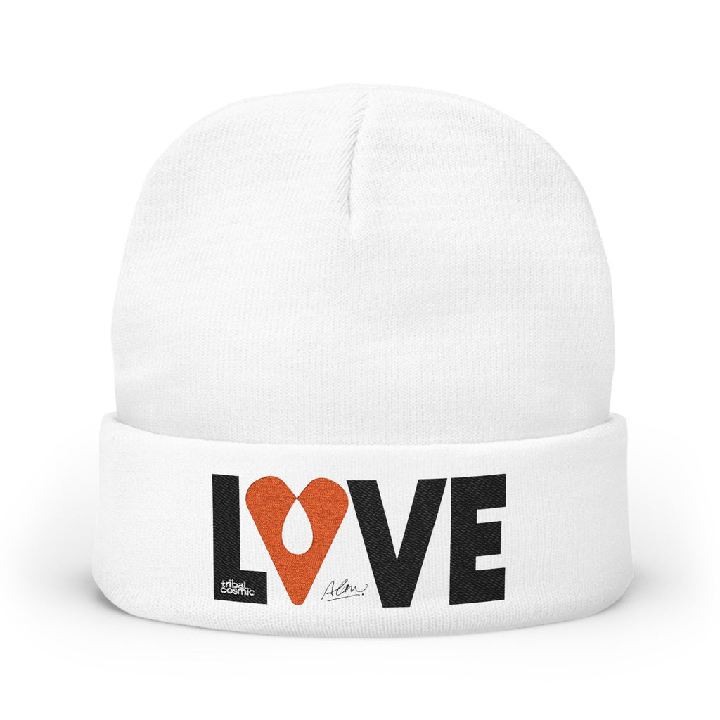 LOVE Embroidered Knit Beanie – Avraham Rafael | The AHAVA | LOVE Collection