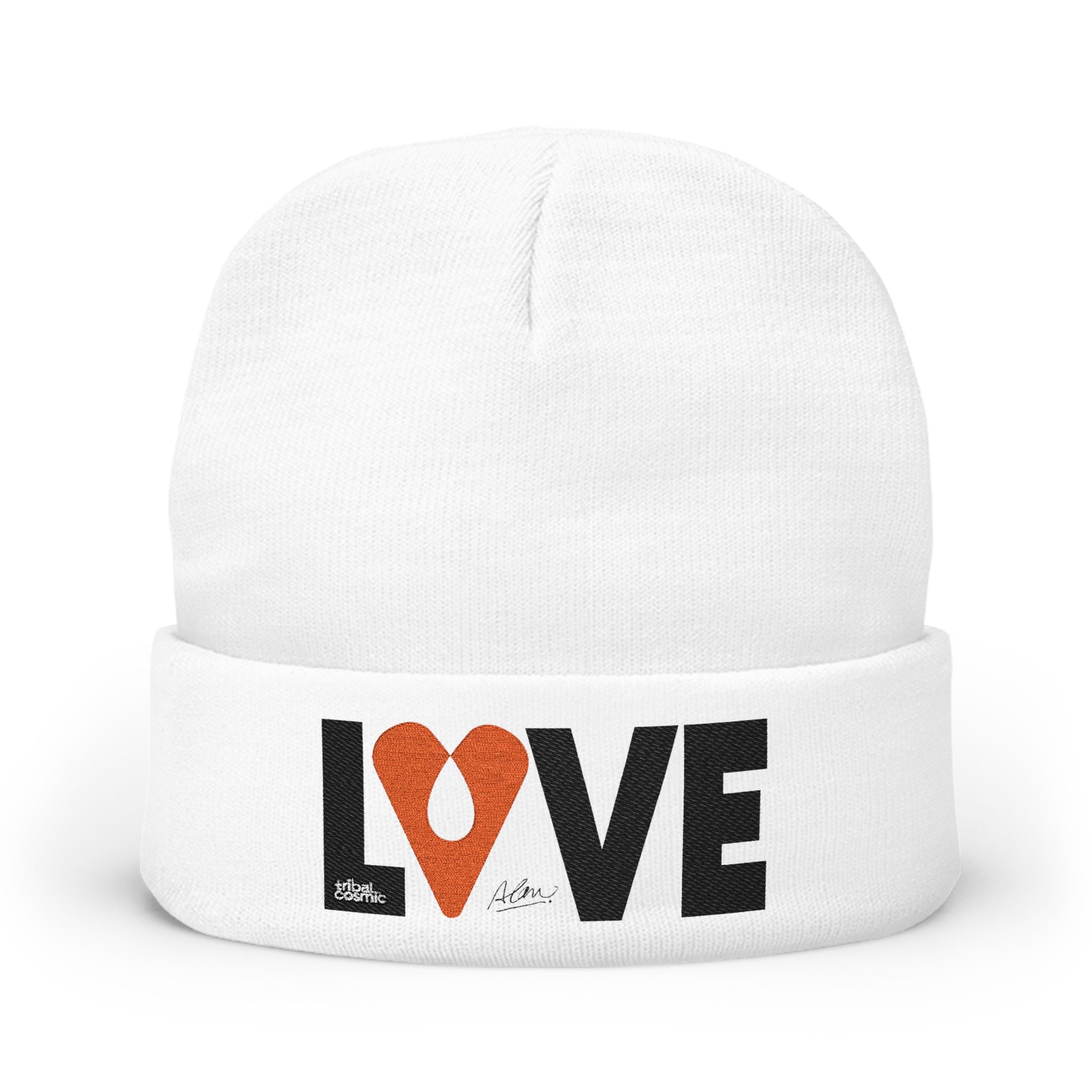 LOVE Embroidered Knit Beanie – Avraham Rafael | The AHAVA | LOVE Collection