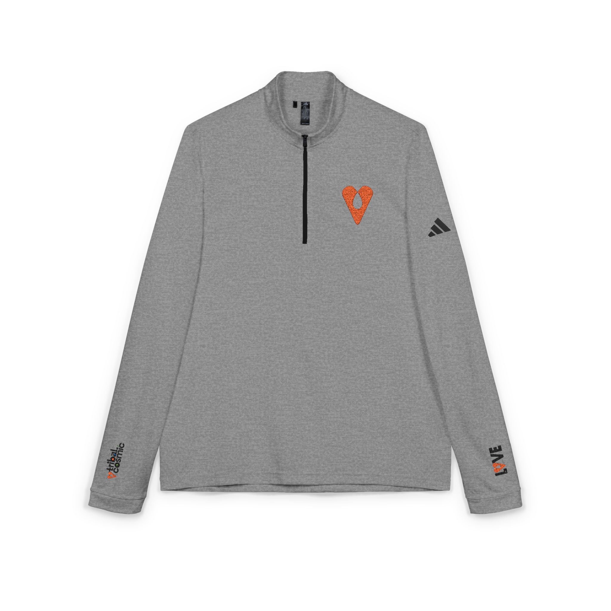 Adidas® Performance Quarter-Zip – LOVE Heart Design by Avraham Rafael