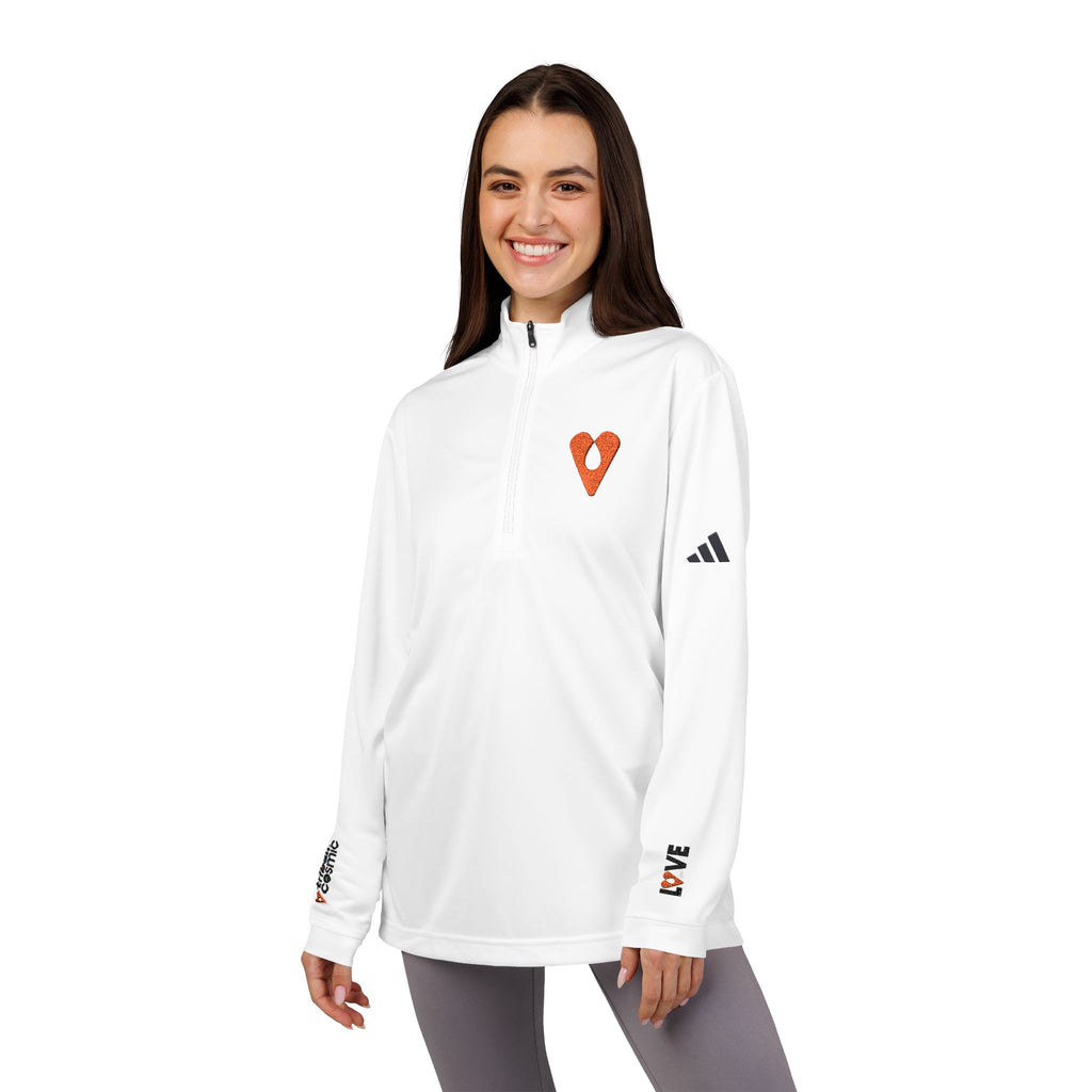 Adidas® Performance Quarter-Zip – LOVE Heart Design by Avraham Rafael