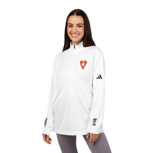 Adidas® Performance Quarter-Zip – LOVE Heart Design by Avraham Rafael