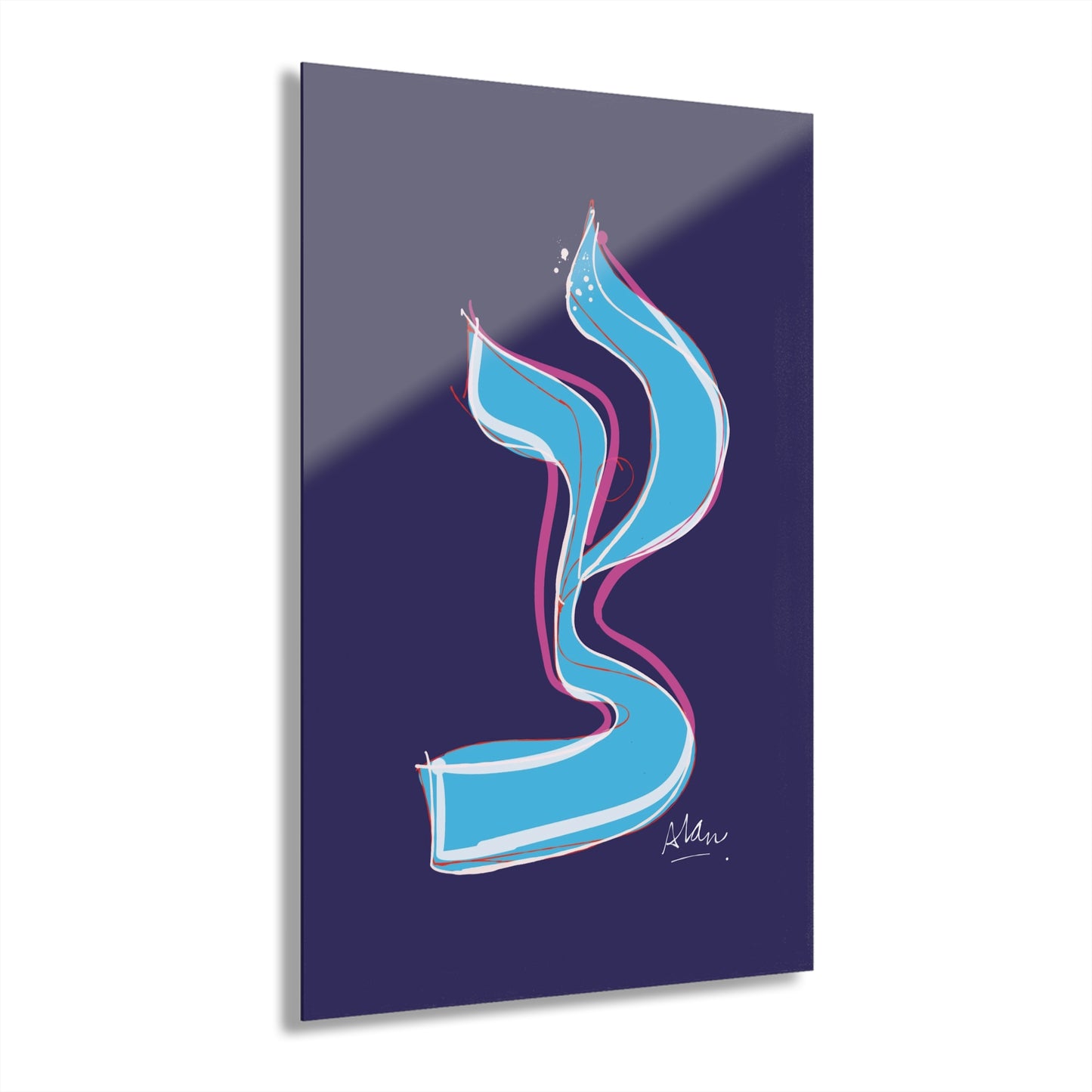 Tzadik — Modern Hebrew Mystical Art Print