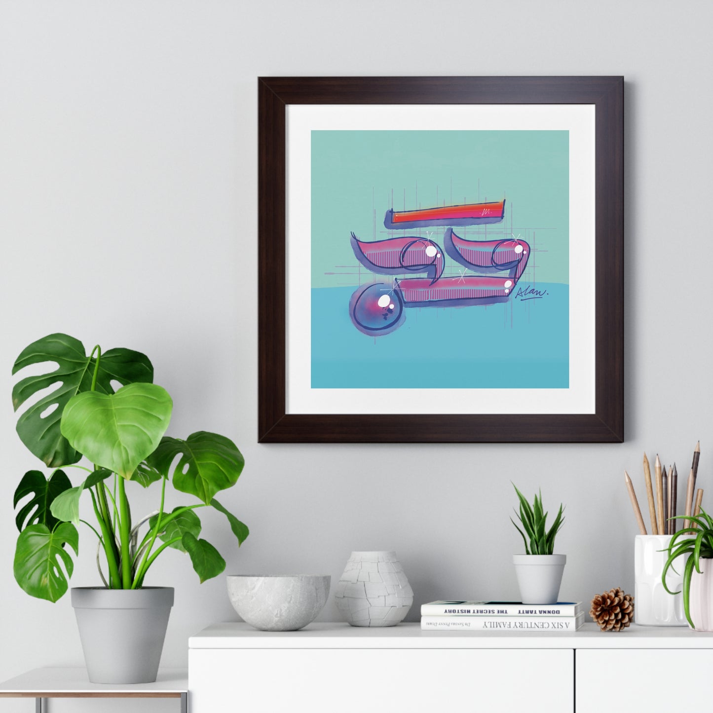 ✨ Ayin — Sacred Vision Hebrew Mystical Art Print