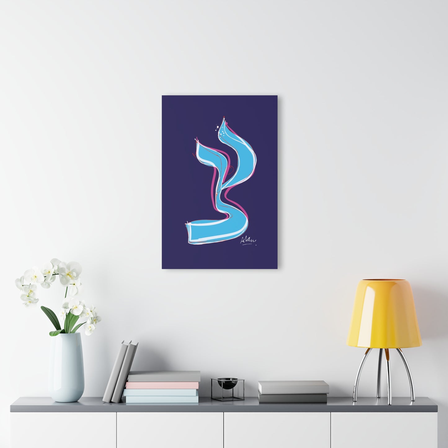 Tzadik — Modern Hebrew Mystical Art Print
