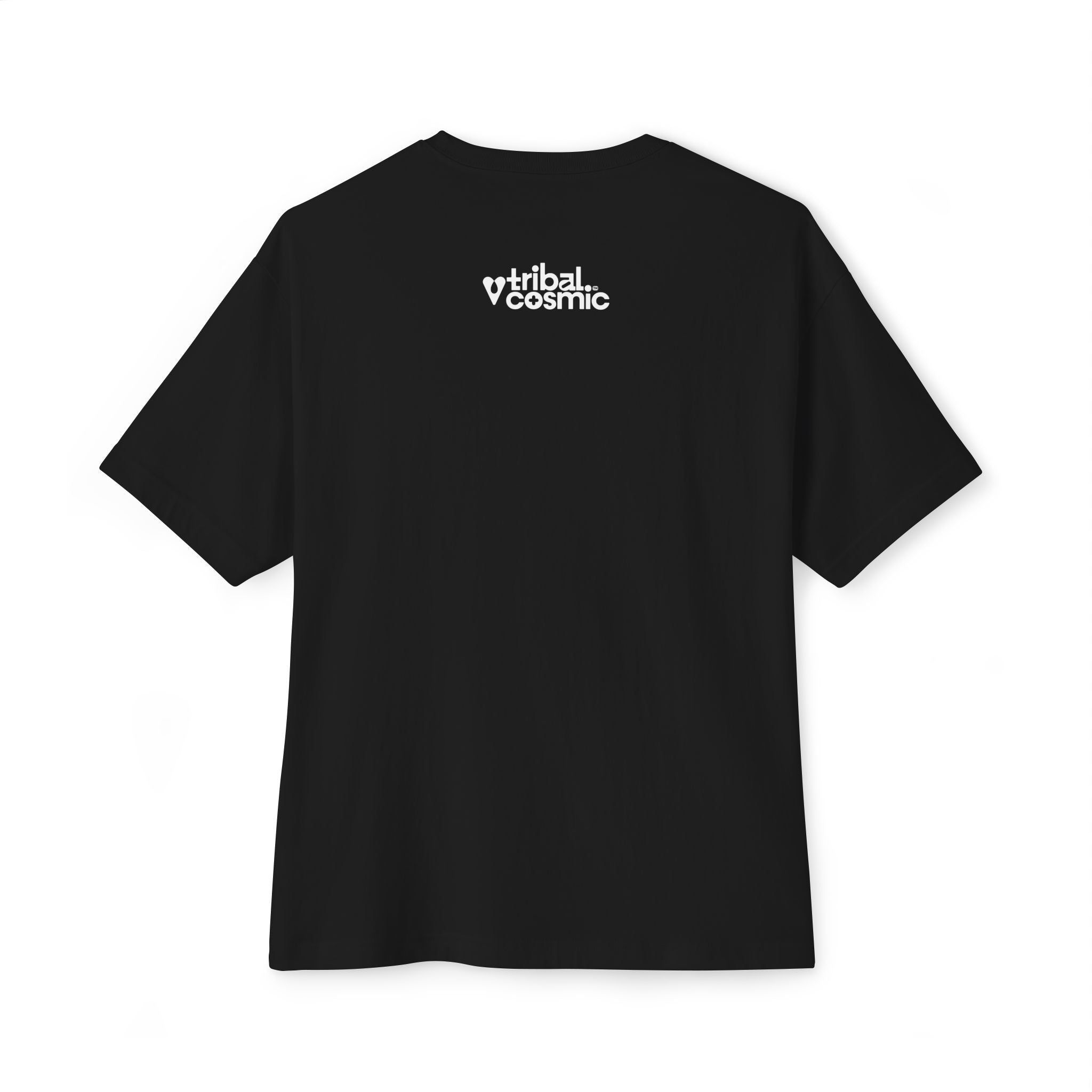 Truth Graphic Tee — Retro Red & Blue Logo Oversized Boxy T‑Shirt