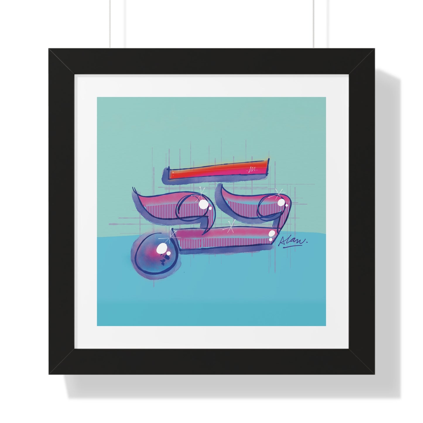 ✨ Ayin — Sacred Vision Hebrew Mystical Art Print