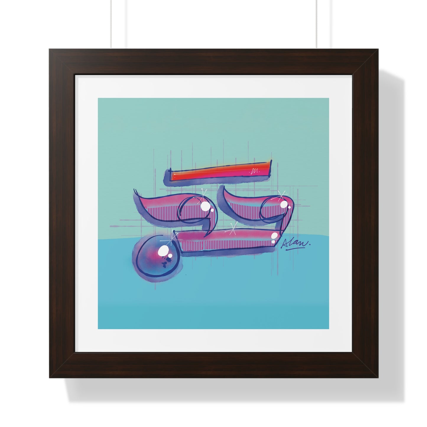 ✨ Ayin — Sacred Vision Hebrew Mystical Art Print