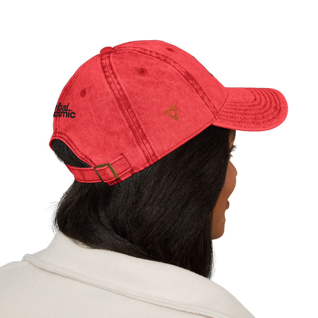 Vintage Embroidered Cap – 'LOVE' Heart Patch Baseball Hat
