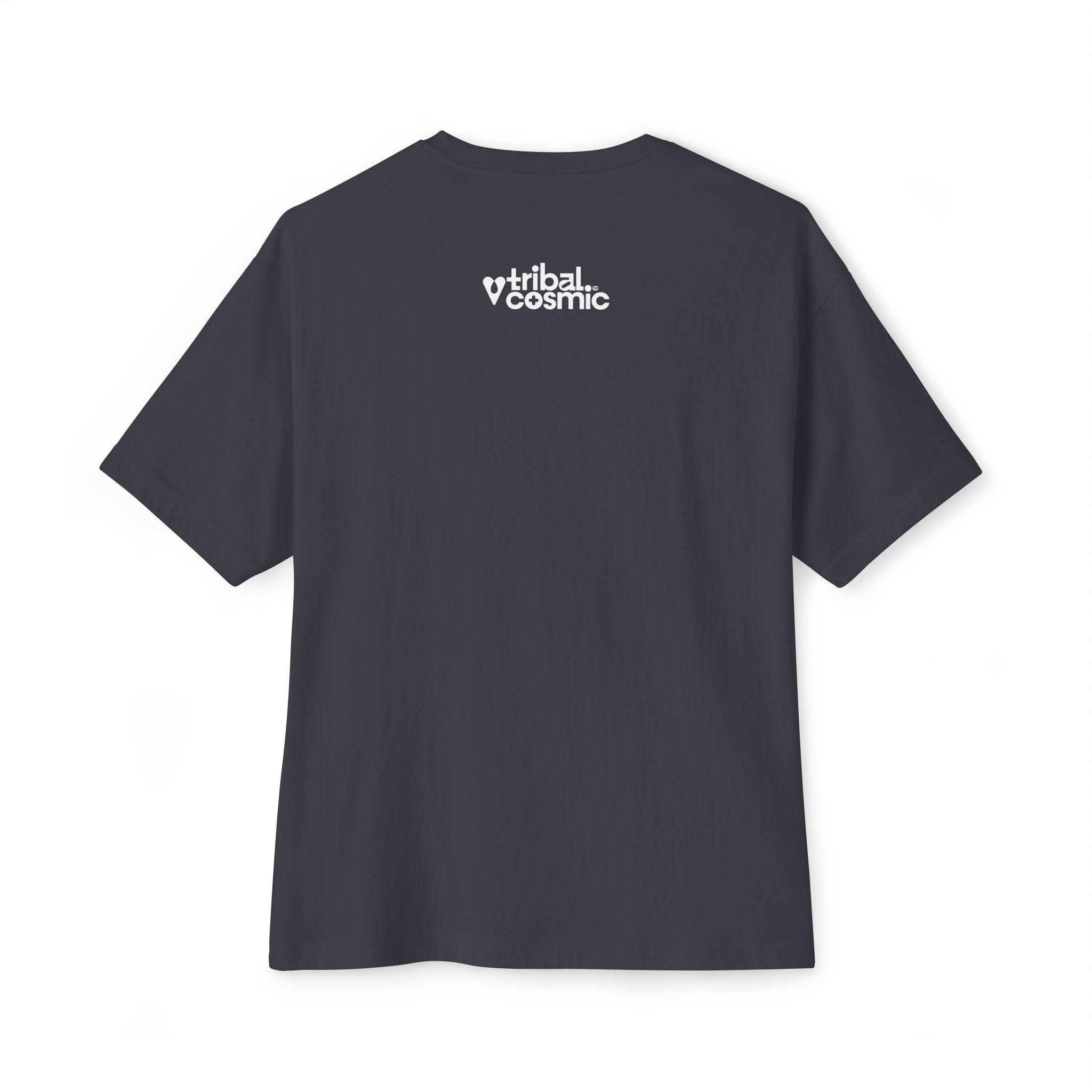 Truth Graphic Tee — Retro Red & Blue Logo Oversized Boxy T‑Shirt
