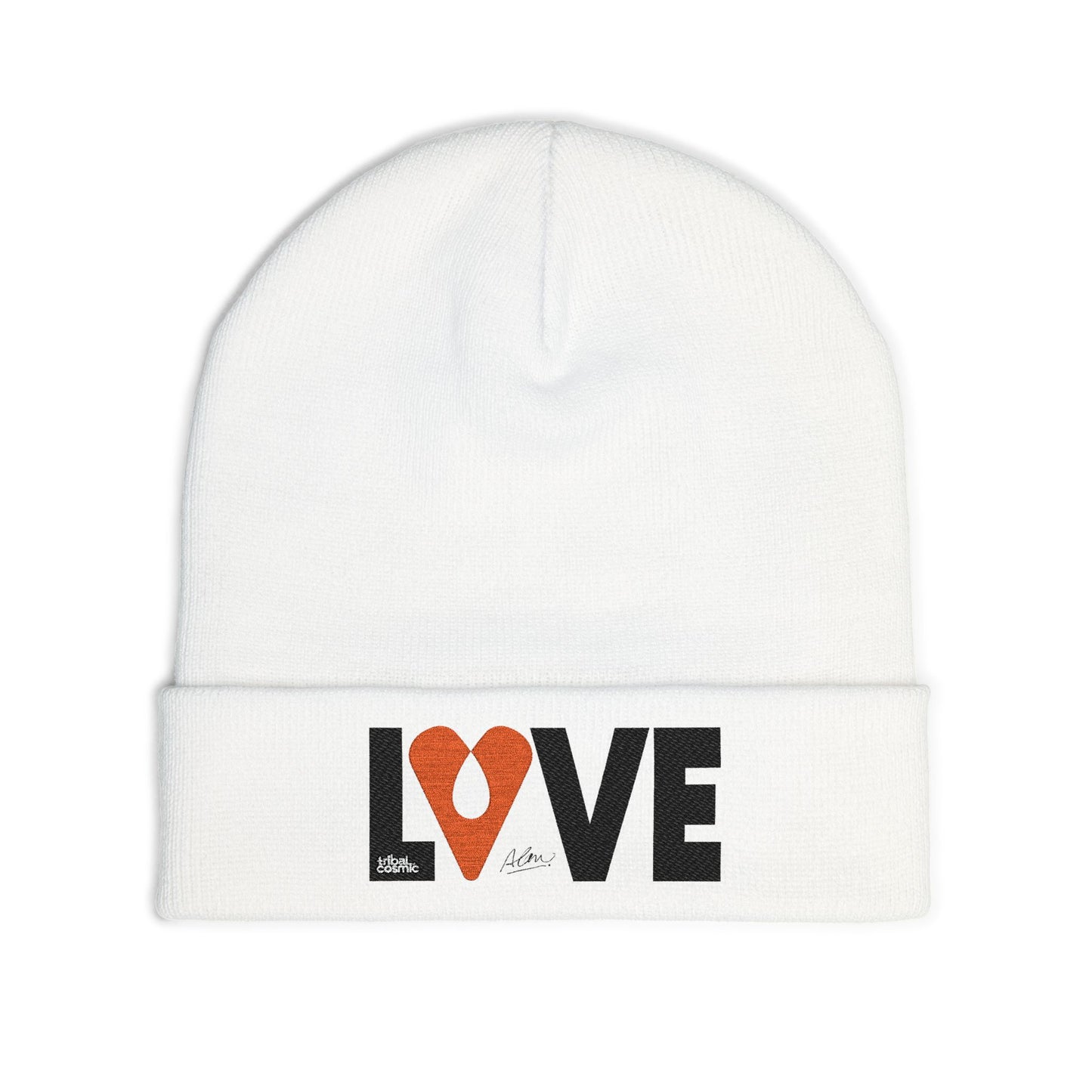 LOVE Embroidered Knit Beanie – Avraham Rafael | The AHAVA | LOVE Collection