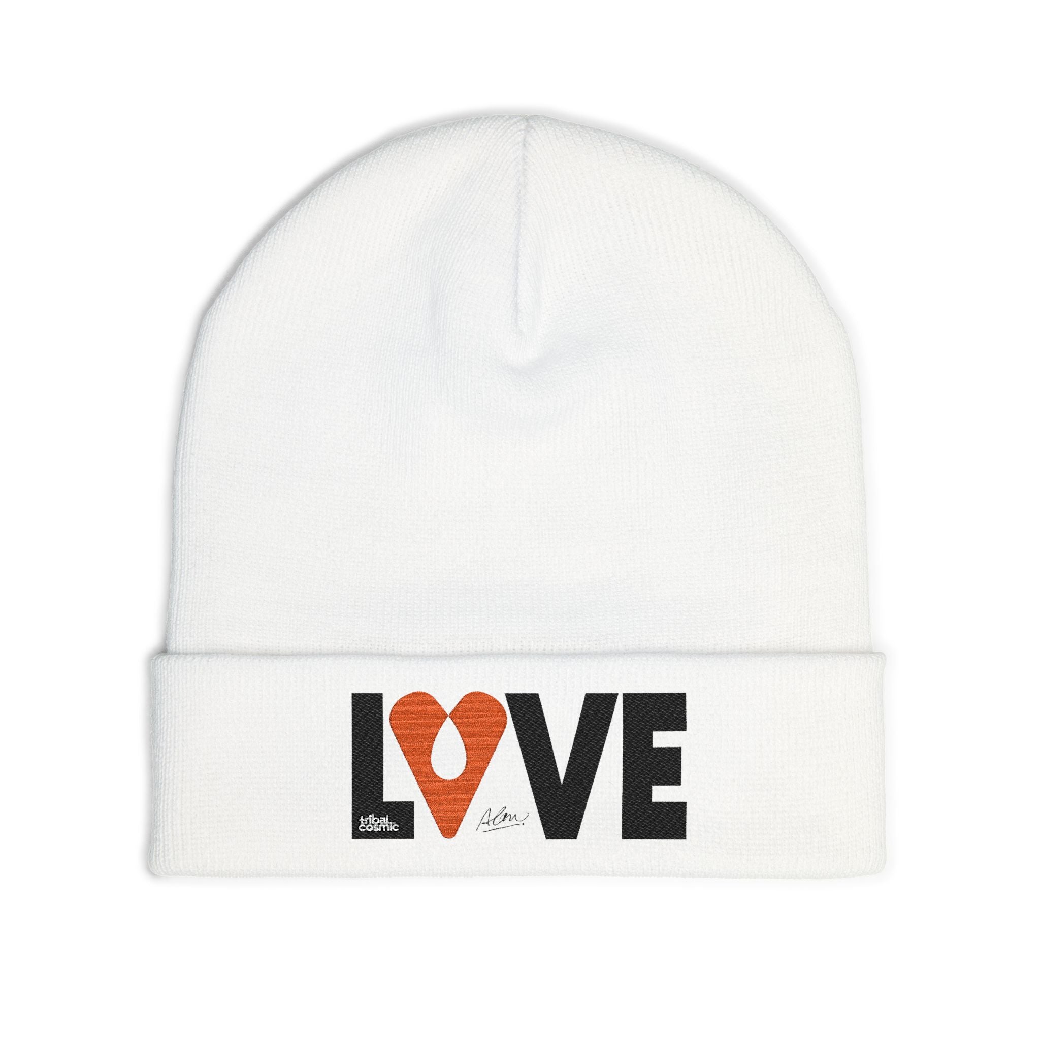 LOVE Embroidered Knit Beanie – Avraham Rafael | The AHAVA | LOVE Collection