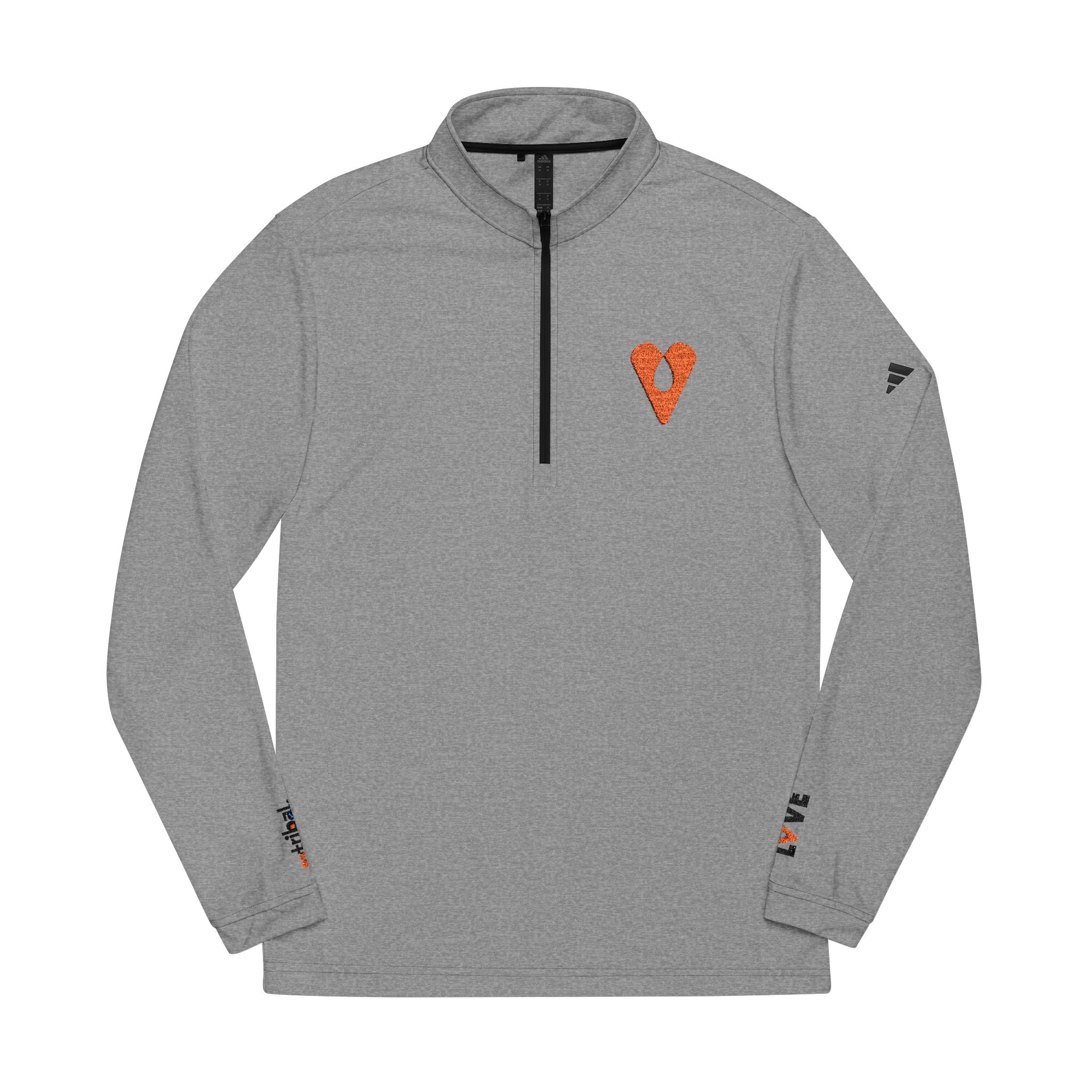 Adidas® Performance Quarter-Zip – LOVE Heart Design by Avraham Rafael