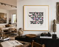 SIM SHALOM [ LUX ] 18" x 18" Metal Gallery Matte Gold - Single Mat