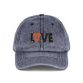 Vintage Embroidered Cap – 'LOVE' Heart Patch Baseball Hat
