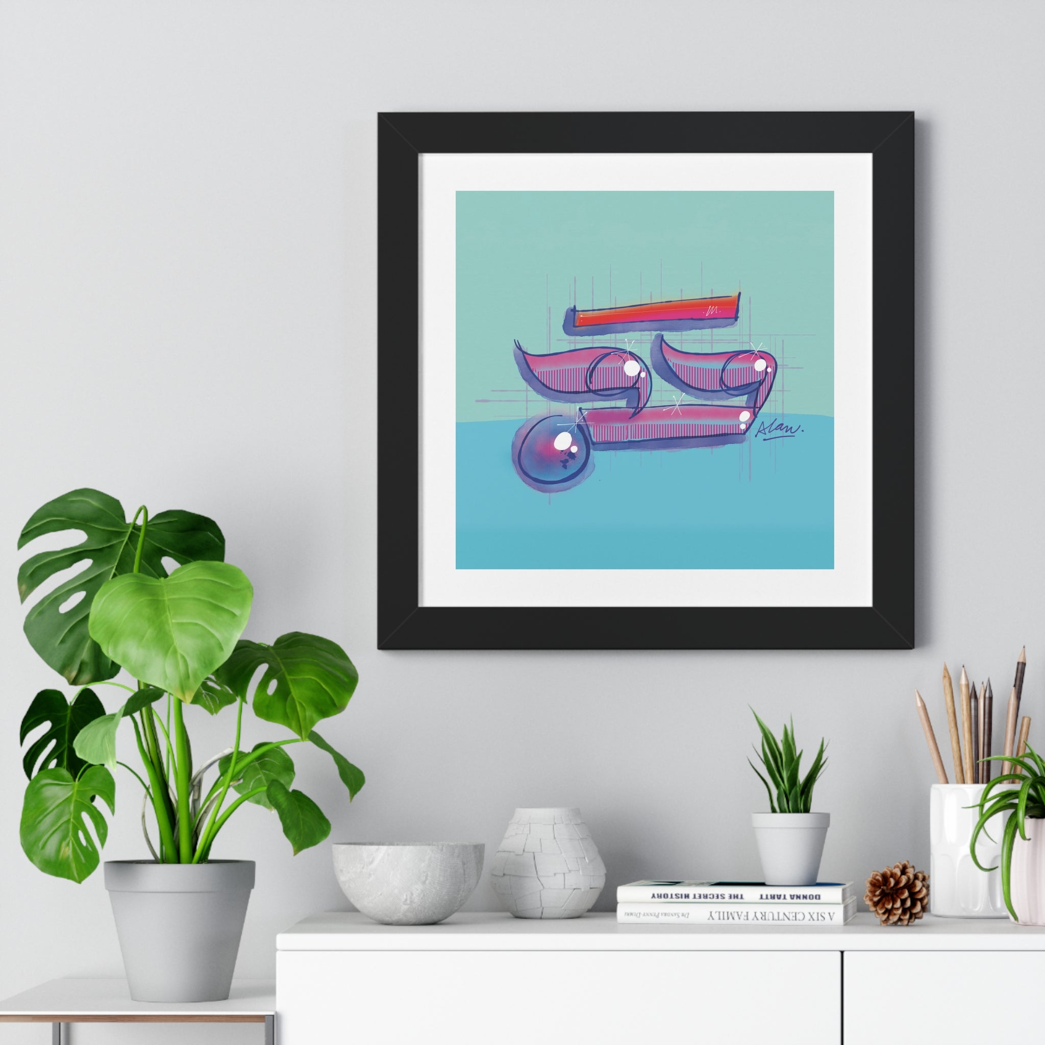 ✨ Ayin — Sacred Vision Hebrew Mystical Art Print