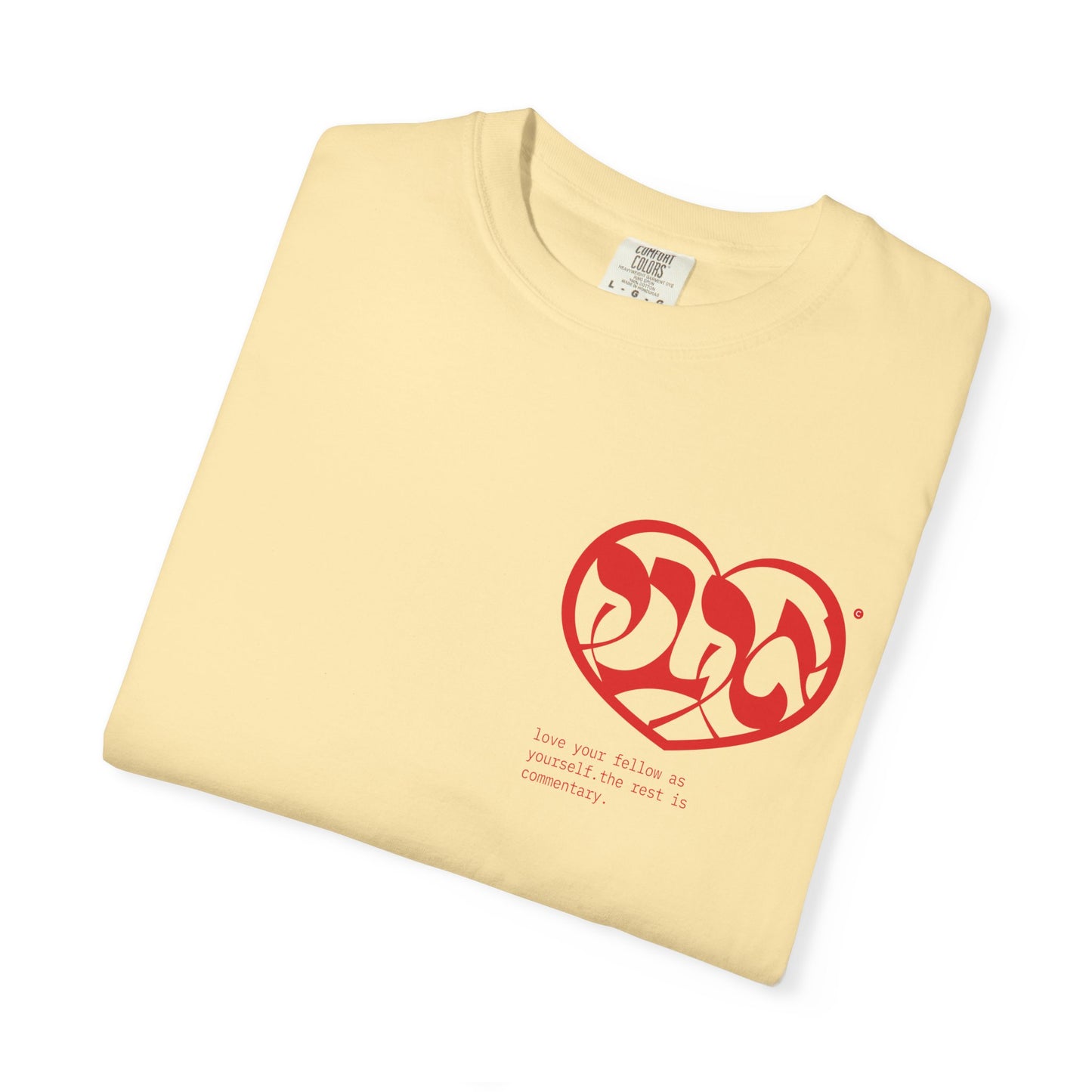 AHAVA T-Shirt — the cosmic code for Love.