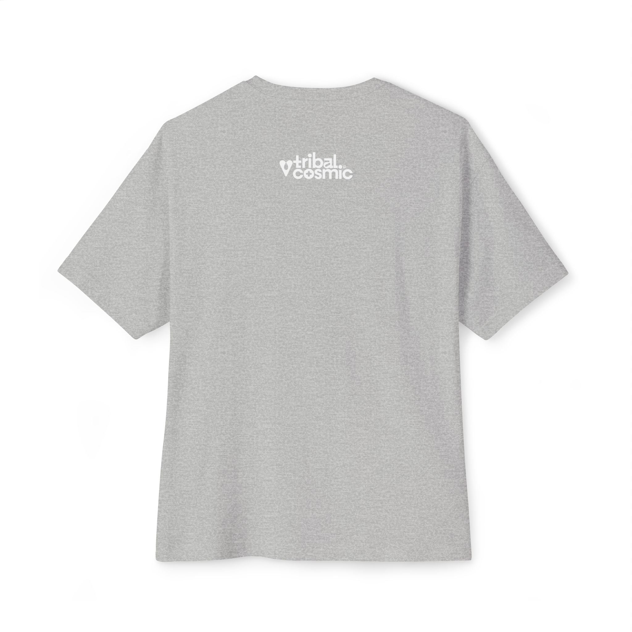 Truth Graphic Tee — Retro Red & Blue Logo Oversized Boxy T‑Shirt