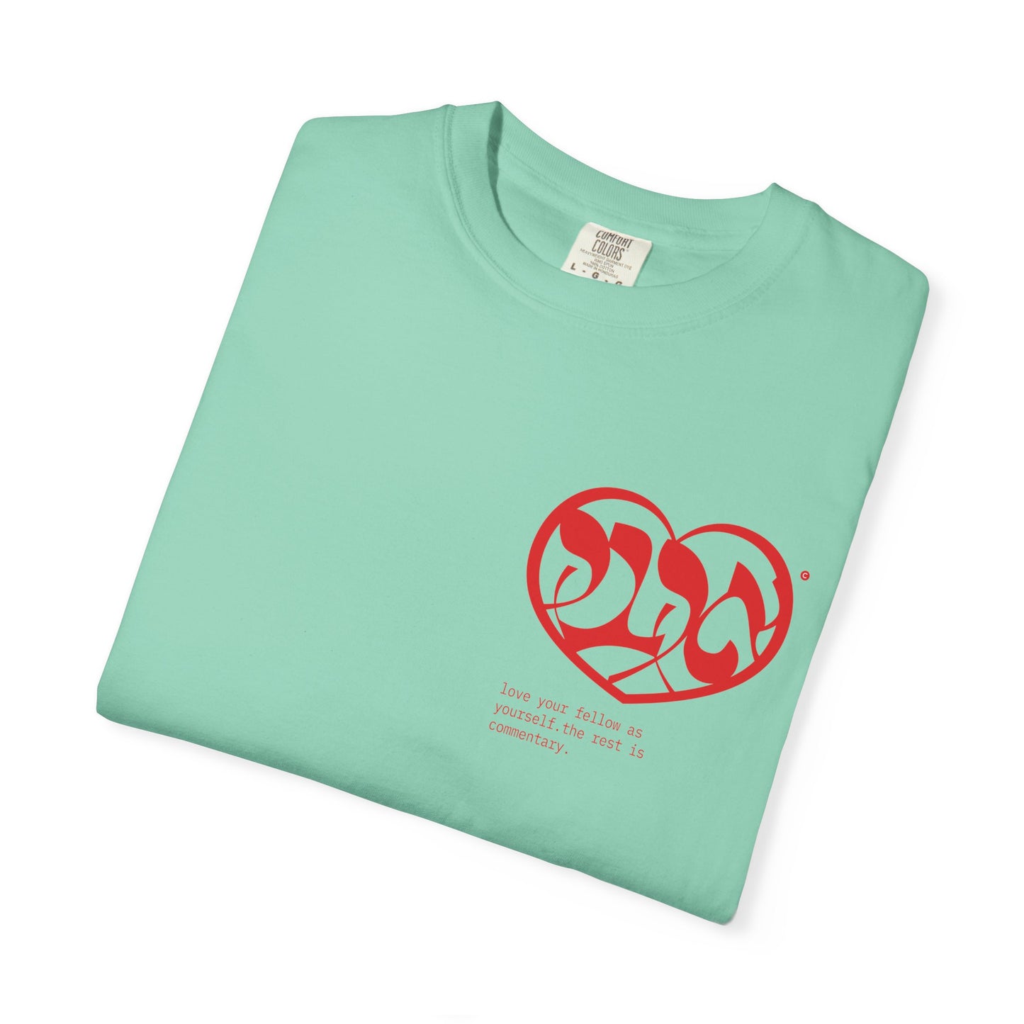 AHAVA T-Shirt — the cosmic code for Love.