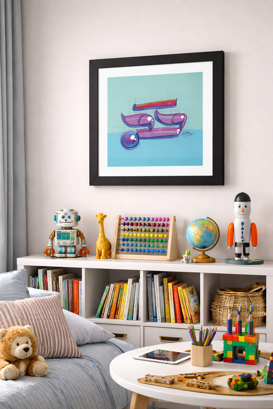 ✨ Ayin — Sacred Vision Hebrew Mystical Art Print