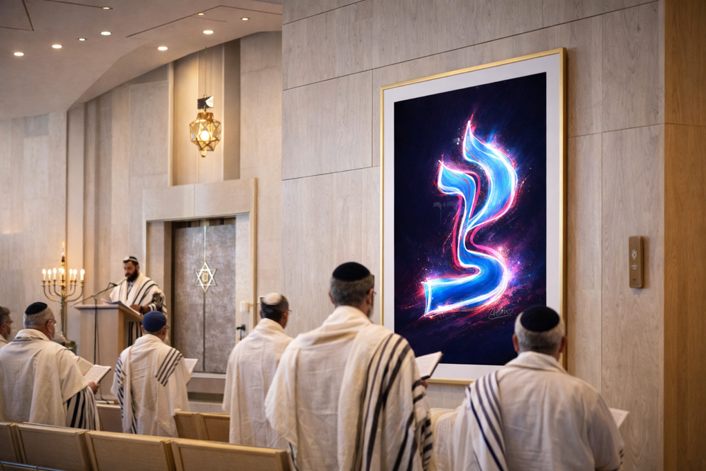 TZADIK [ LUX ] 18" x 27" Metal Gallery Matte Gold - Single Mat