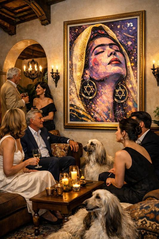 Friday Night Frida — Cosmic Judaica Portrait | Avraham Rafael