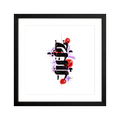cosmic code: AHAVA [ BLACK FRAME ] 13" x 13" Gallery Black - Single Mat