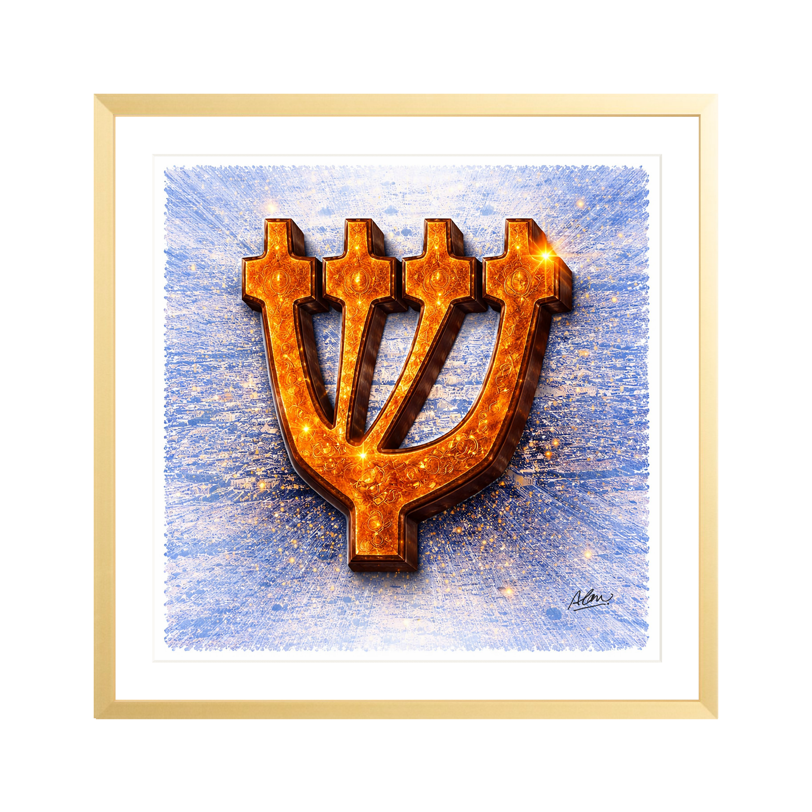Shin (אש) — Copper Fire Over Jerusalem