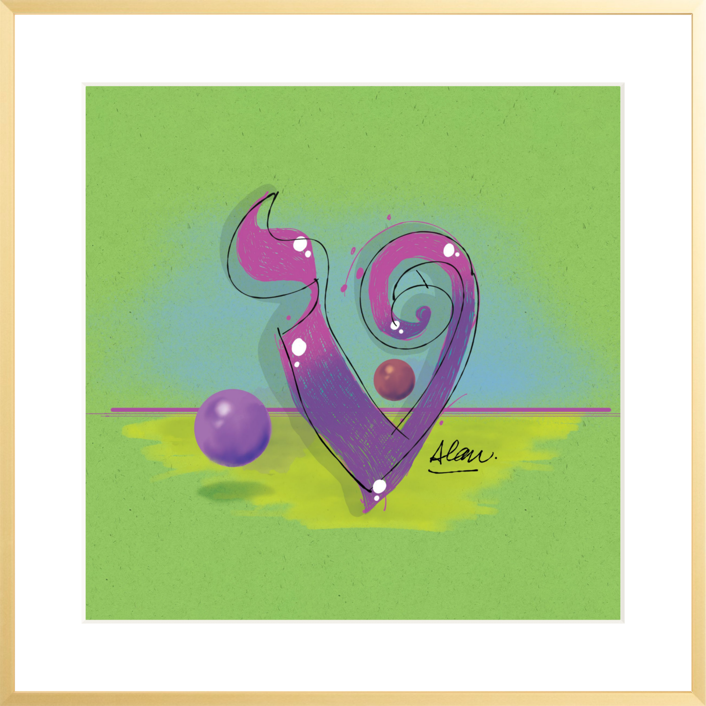 TET-LUX. 18 x 18 Metal Gallery Matte Gold - Single Mat