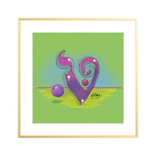 TET [ LUX ] 18" x 18" Metal Gallery Matte Gold - Single Mat