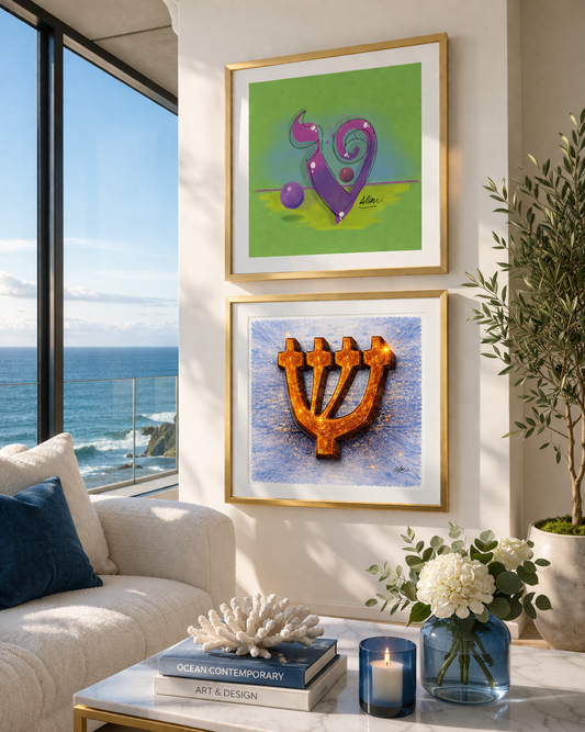 TET [ LUX ] 18" x 18" Metal Gallery Matte Gold - Single Mat