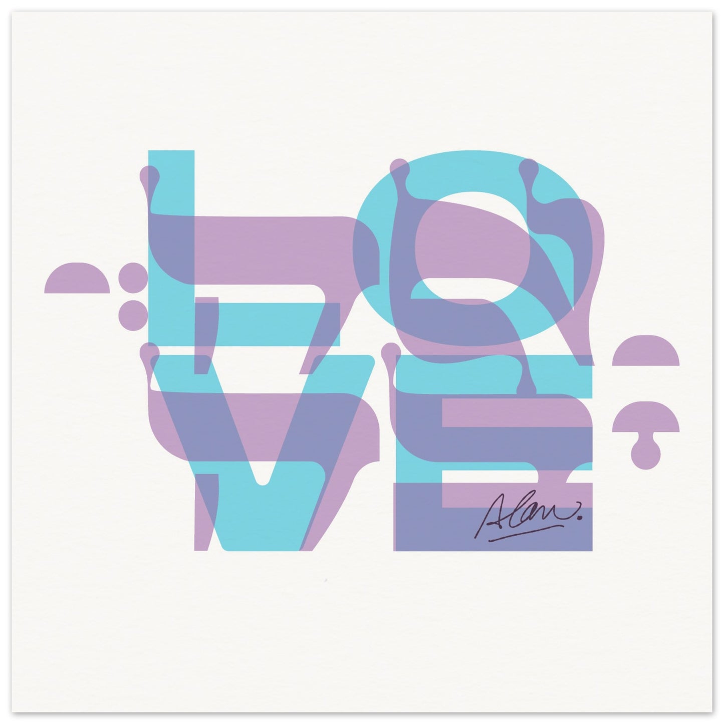 AHAVA LOVE TRANSPOSED (PRINT)