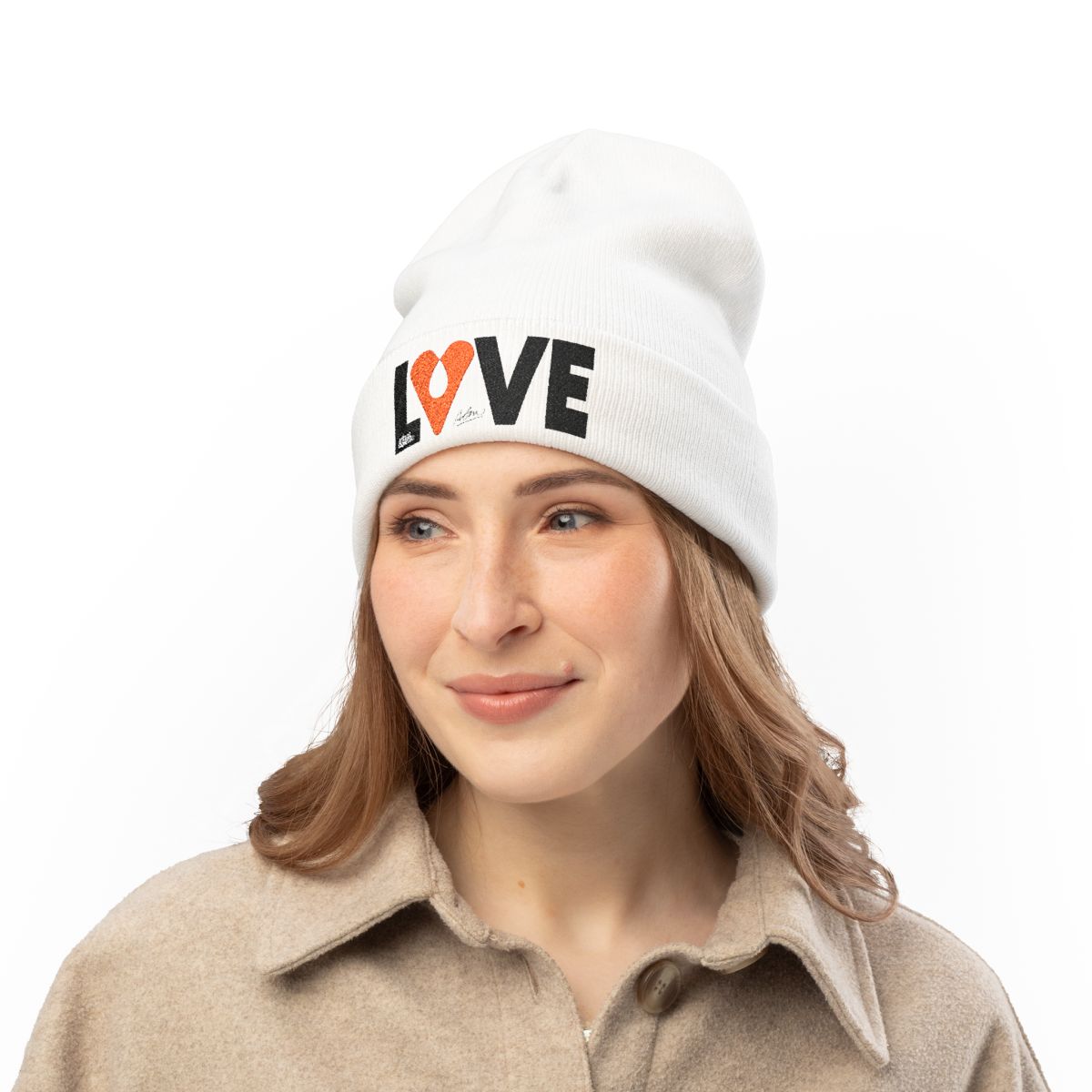 LOVE Embroidered Knit Beanie – Avraham Rafael | The AHAVA | LOVE Collection