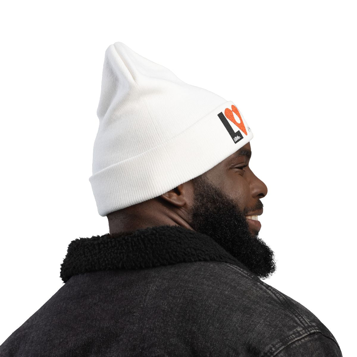 LOVE Embroidered Knit Beanie – Avraham Rafael | The AHAVA | LOVE Collection
