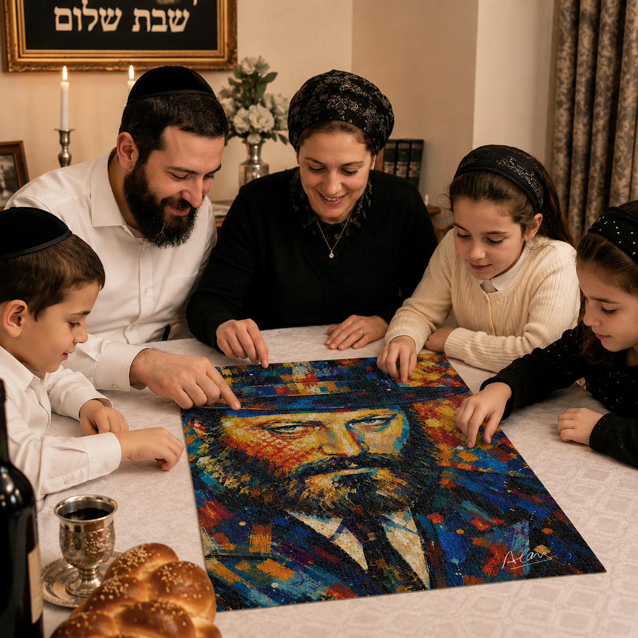 The Rebbe Mosaic Art Puzzle – 1014‑Piece Jigsaw