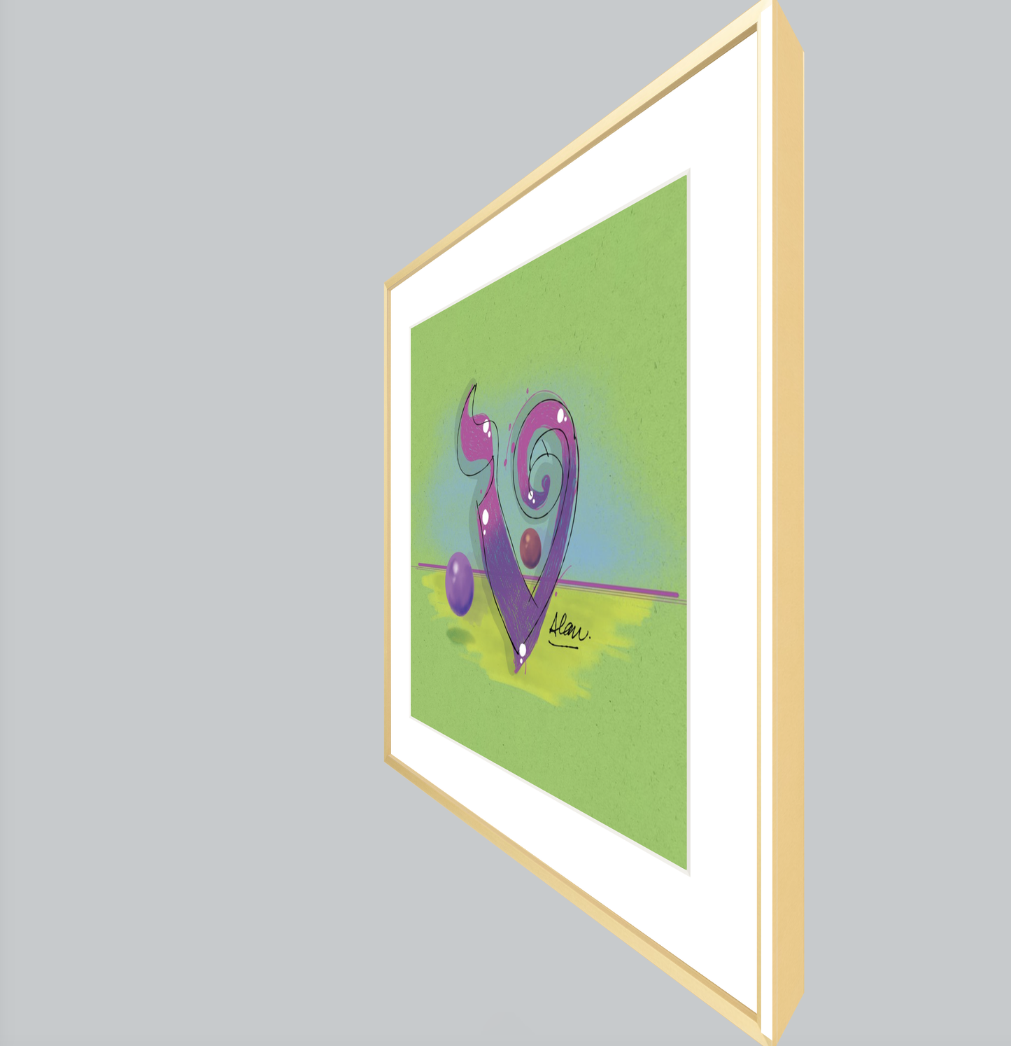 TET-LUX. 18 x 18 Metal Gallery Matte Gold - Single Mat