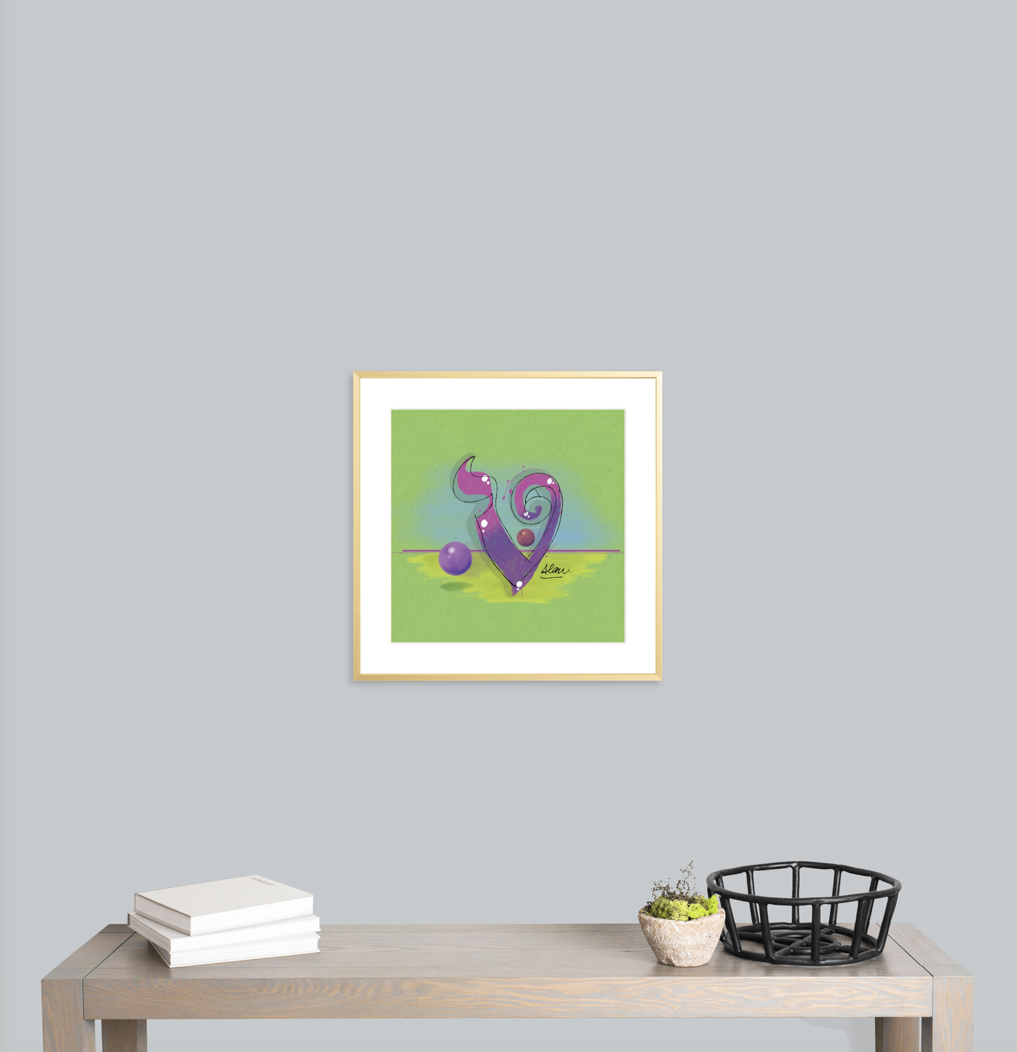 TET-LUX. 18 x 18 Metal Gallery Matte Gold - Single Mat